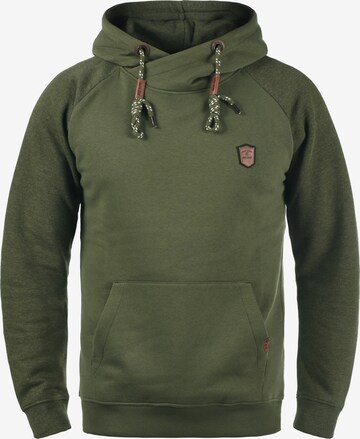 INDICODE JEANS Sweatshirt 'Toney' in Groen: voorkant