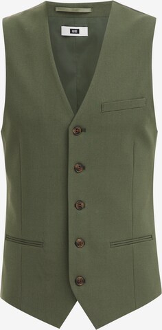 WE Fashion Gilet in Groen: voorkant