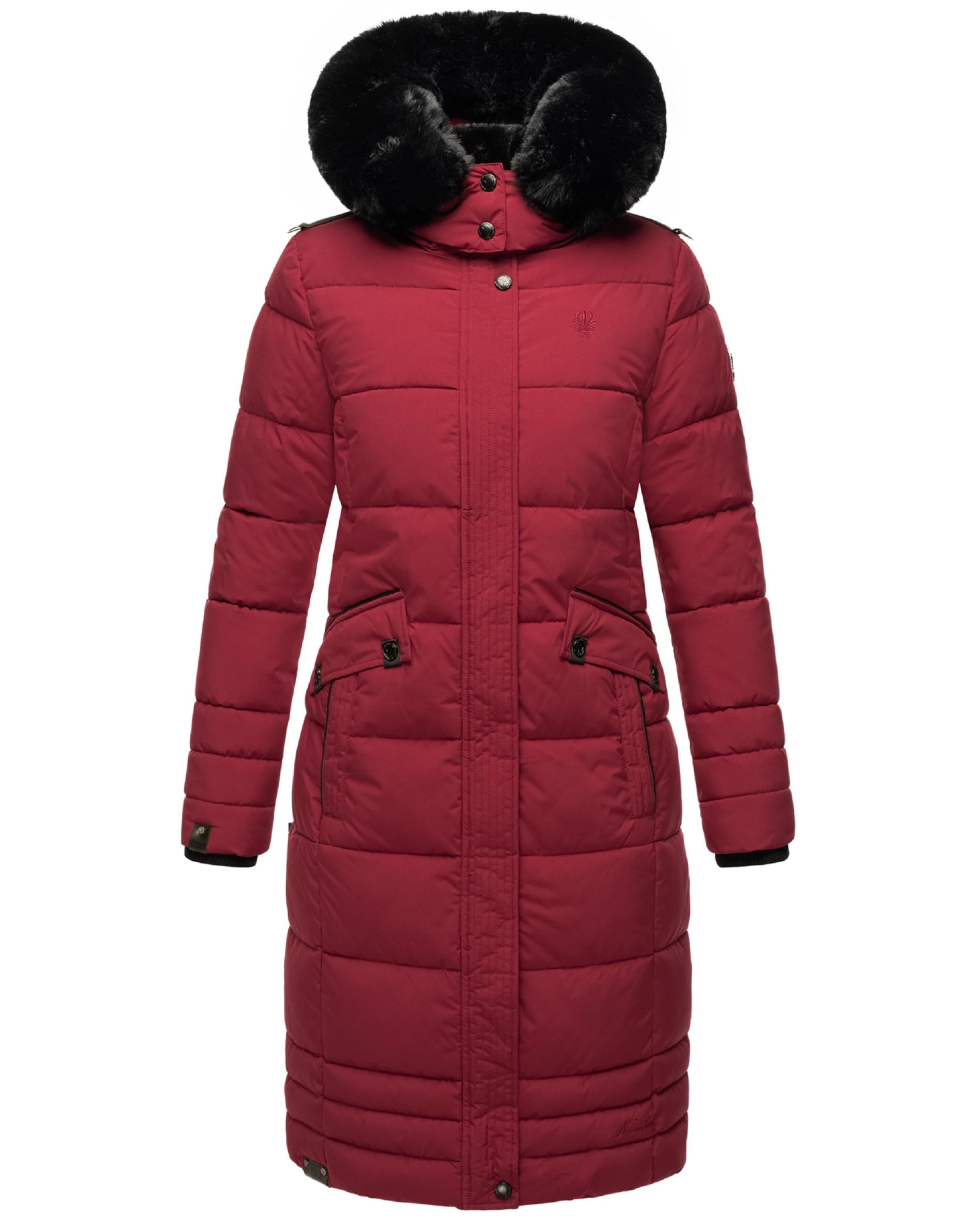 NAVAHOO Wintermantel 'Fahmiyaa' in Rood: voorkant