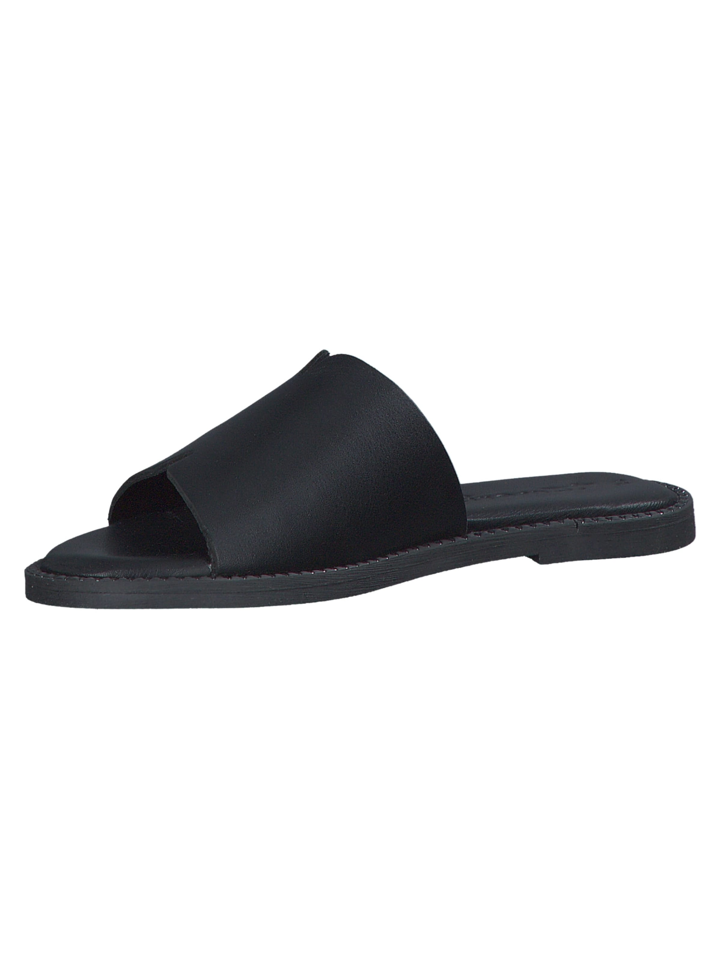 Mule Tamaris en noir : devant