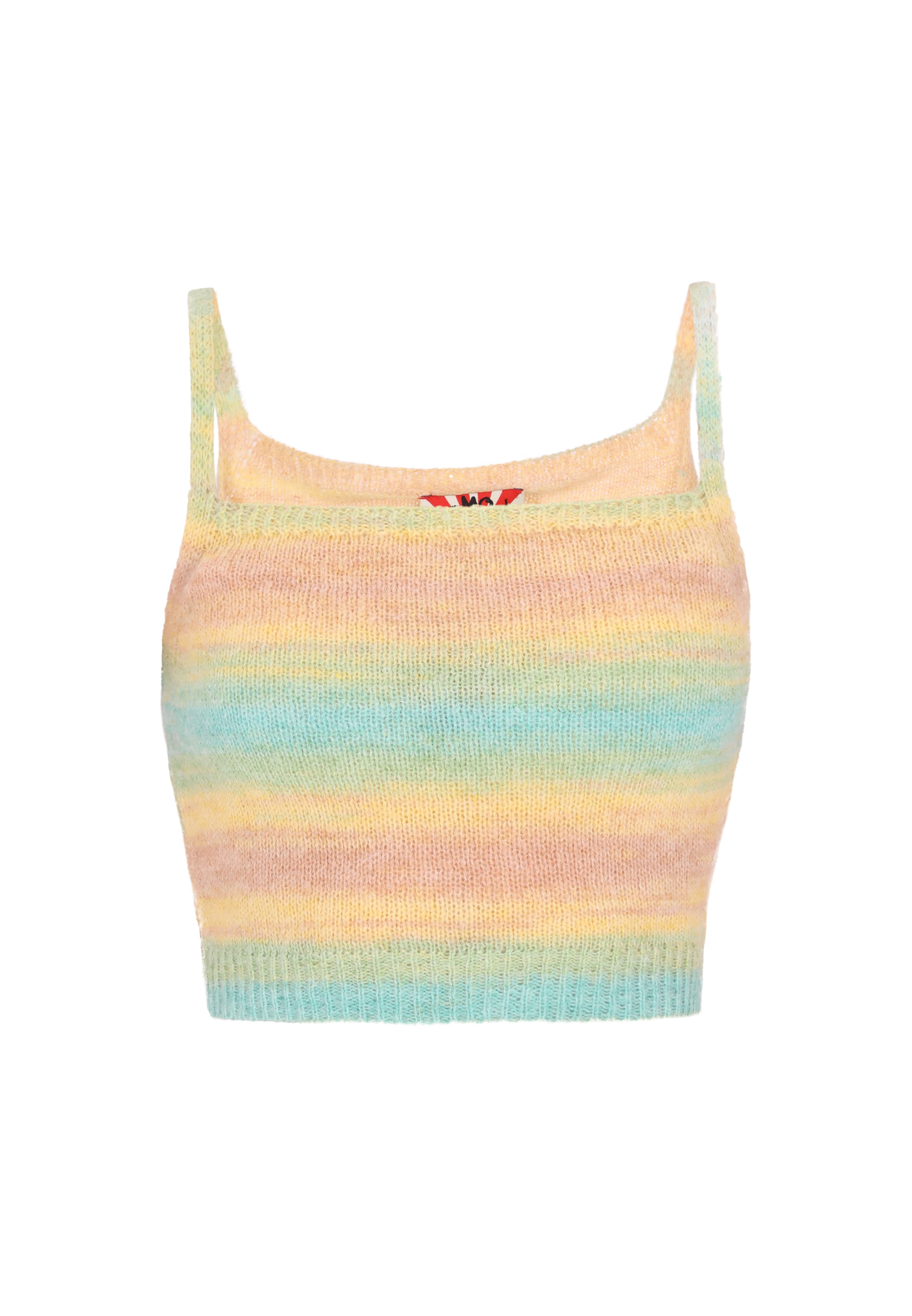 MYMO - Top de malha 'Back To School' em amarelo: frente