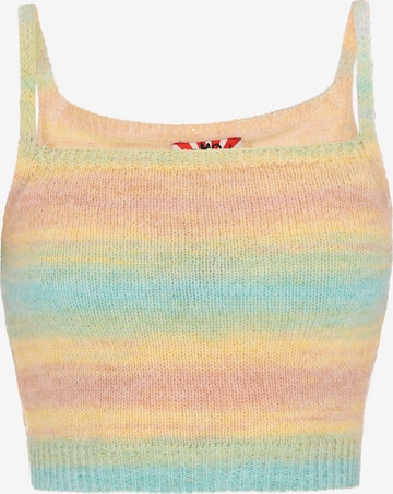 MYMO - Top de malha 'Back To School' em amarelo: frente