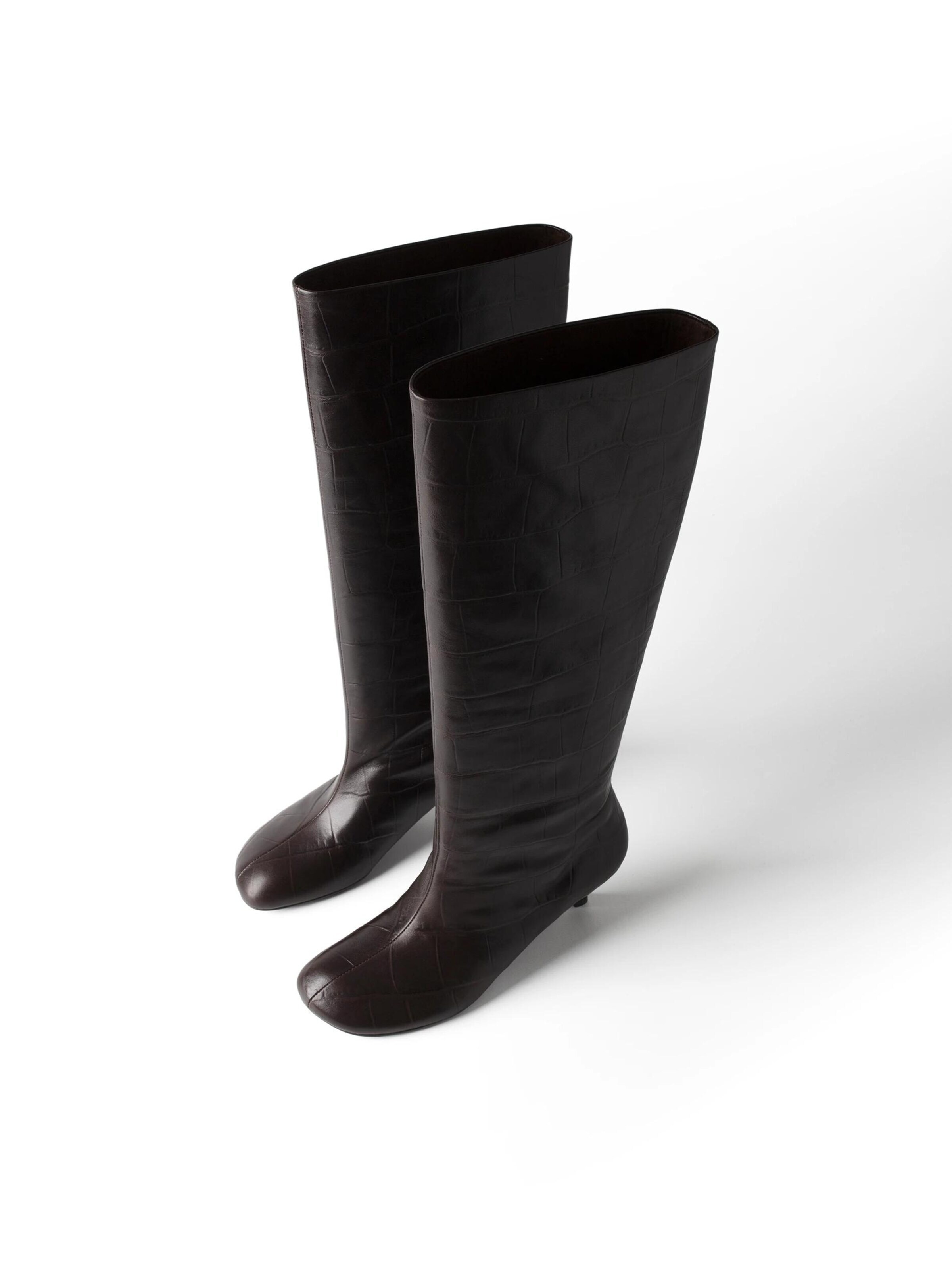 Botine 'DANCING WITH SHADOWS' de la L37 HANDMADE SHOES pe maro