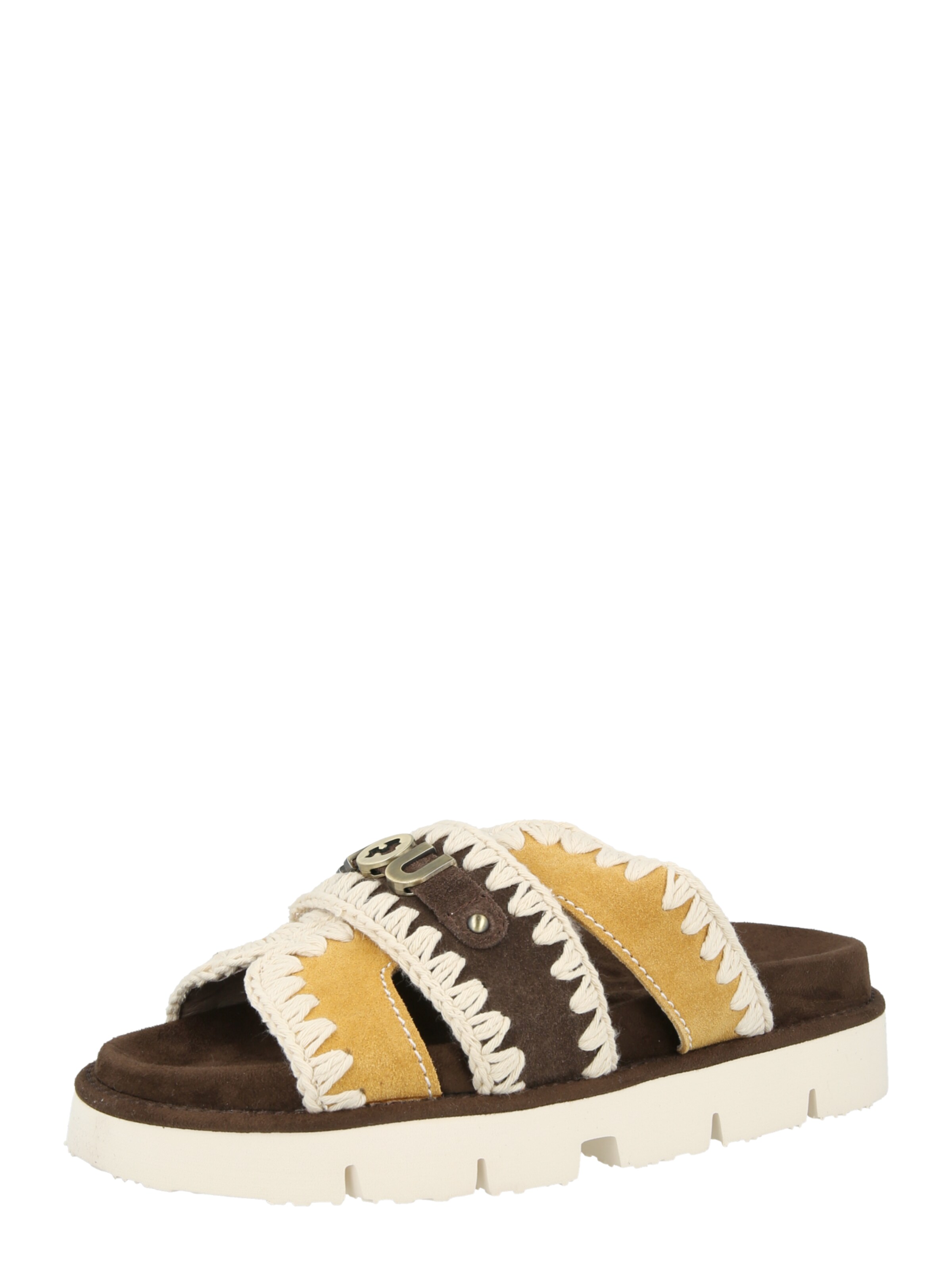 MOU Pantolette in Braun: Vorderseite