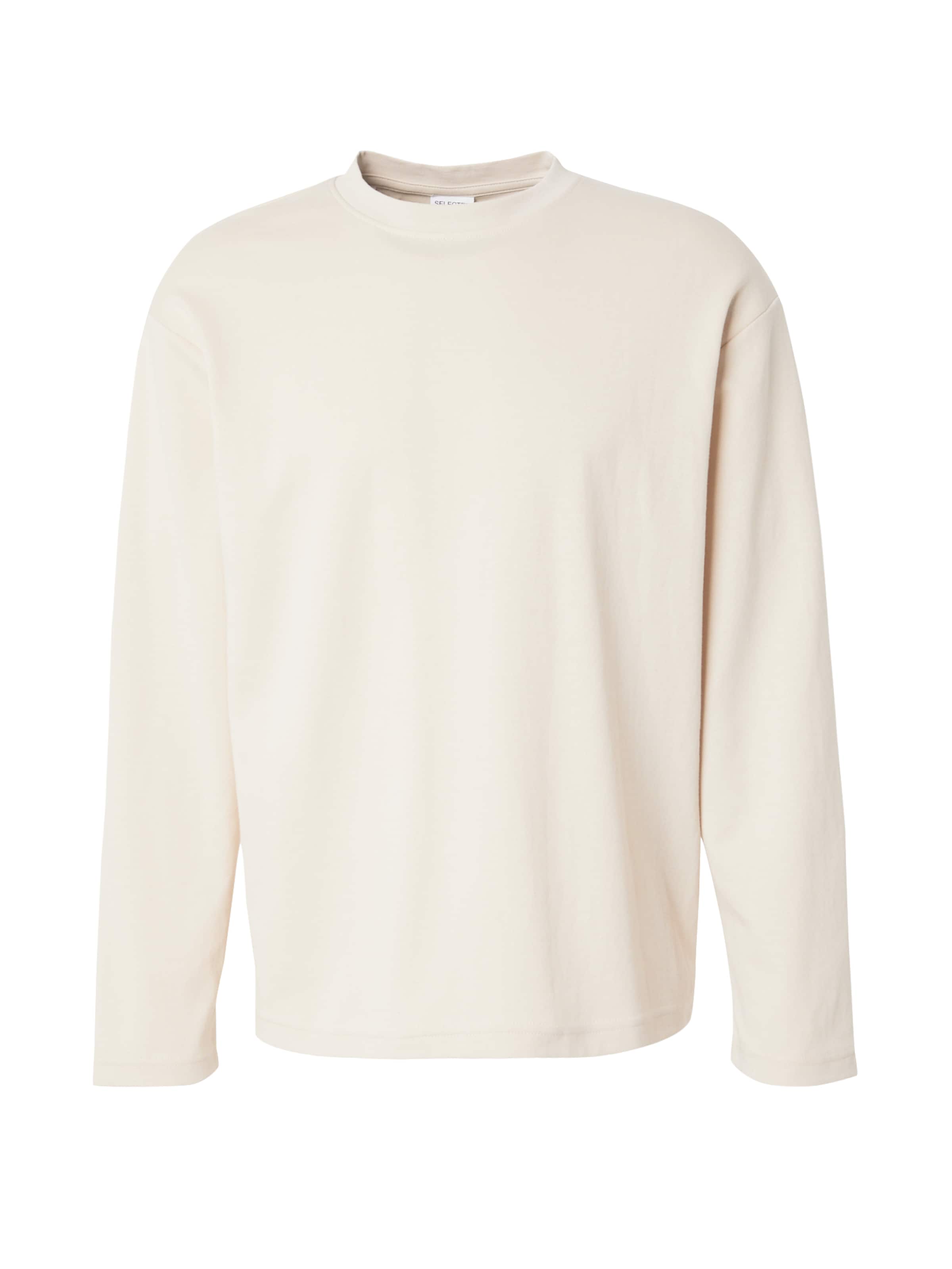 SELECTED Tričko 'Oscar' - Béžová: predná strana