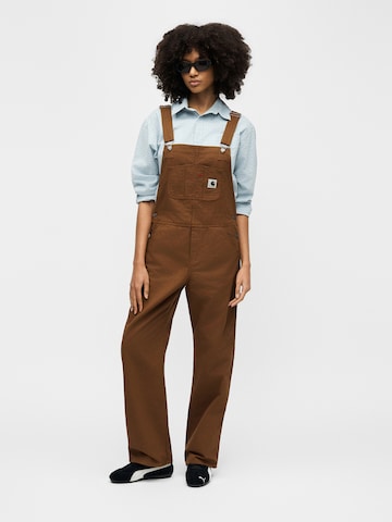 Carhartt WIP Обычный Комбинезон 'Bib' в Коричневый: спереди