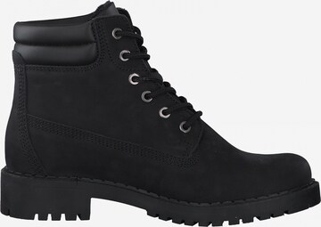 TAMARIS Lace-Up Ankle Boots in Black