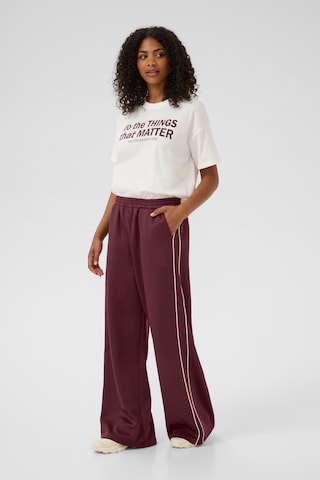 Wide Leg Pantalon 'KACory' Kaffe en rouge