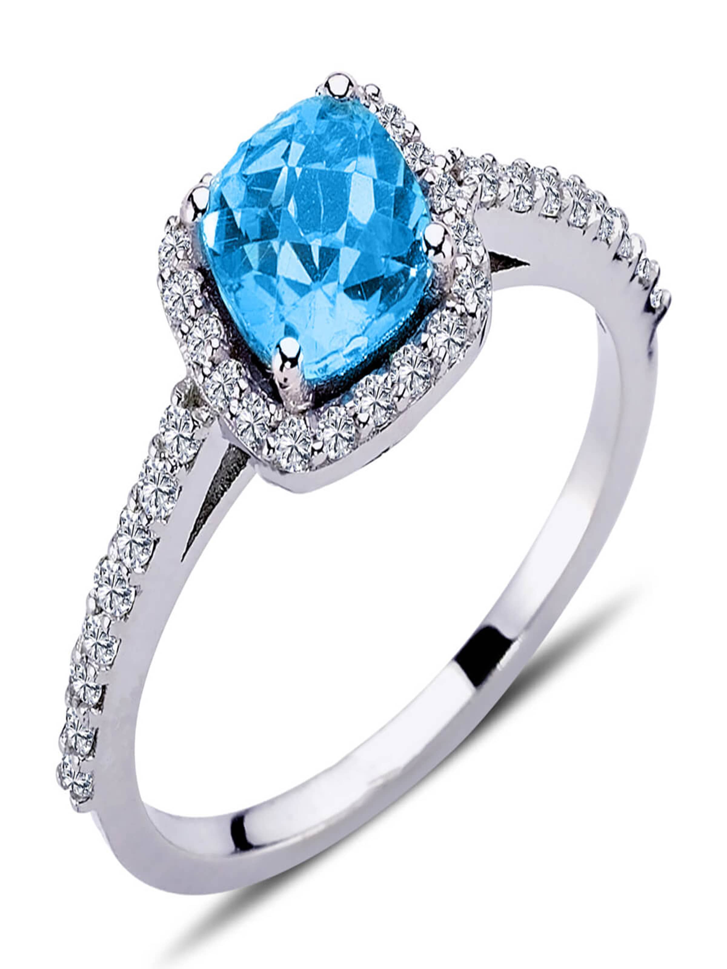 EinStein Diamant Ring in Silver: front