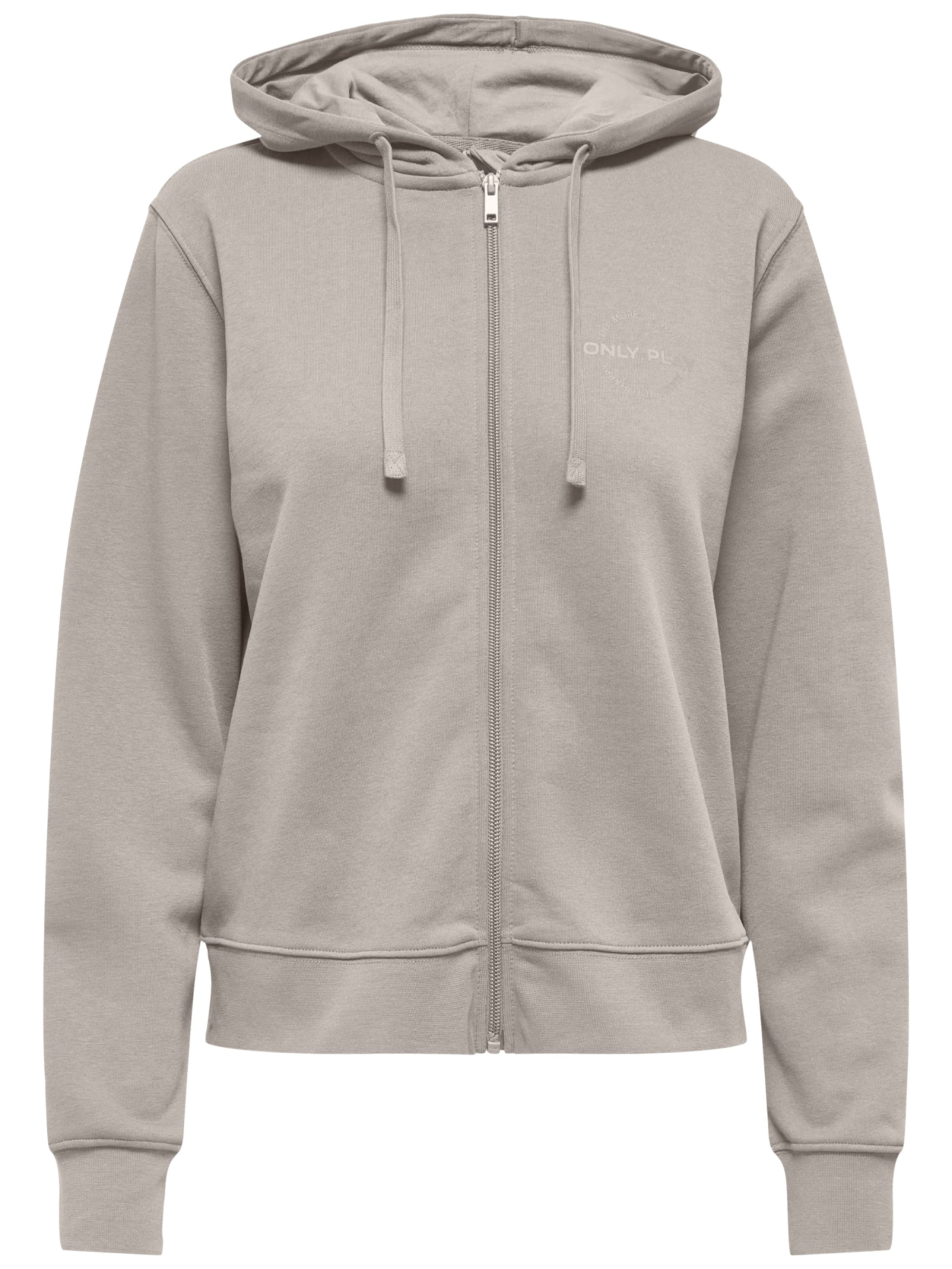 ONLY PLAY Sweatvest 'Joni' in Grijs: voorkant