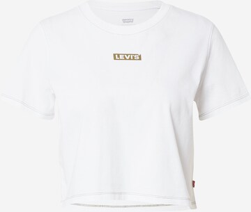 LEVI'S ® Shirt 'GR Cropped Jordie Tee' in White: front