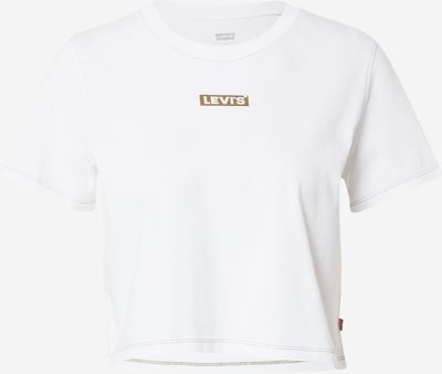 LEVI'S ® Shirt 'GR Cropped Jordie Tee' in de kleur Kaki / Wit, Productweergave