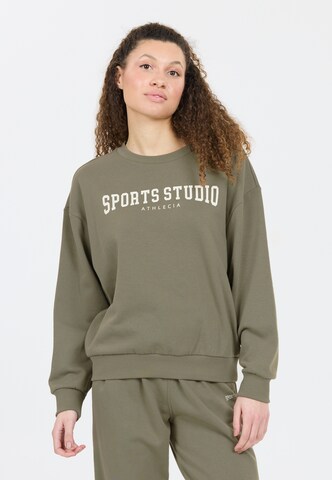 Athlecia Sportief sweatshirt 'Giannis' in Groen: voorkant