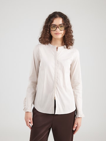 Chemisier 'MMMattie' MOS MOSH en beige : devant