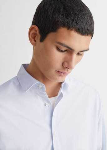 MANGO TEEN Regular fit Button Up Shirt 'Classy6' in Blue