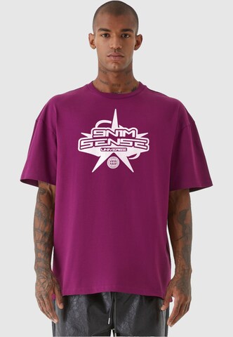 9N1M SENSE T-Shirt 'Universe' in Lila: predná strana