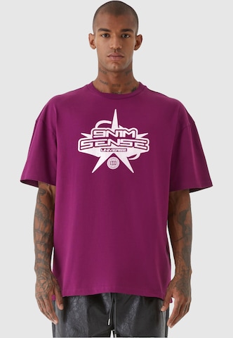 9N1M SENSE Shirt 'Universe' in Purple: front