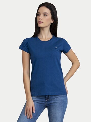 T-shirt 'Gabriela' Sir Raymond Tailor en bleu : devant