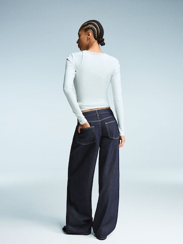 Wide leg Jeans di Bershka in blu