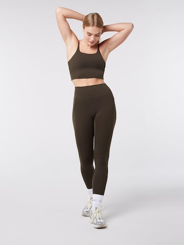 YO-GAYA Skinny Leggings‌ in Braun: Vorderseite