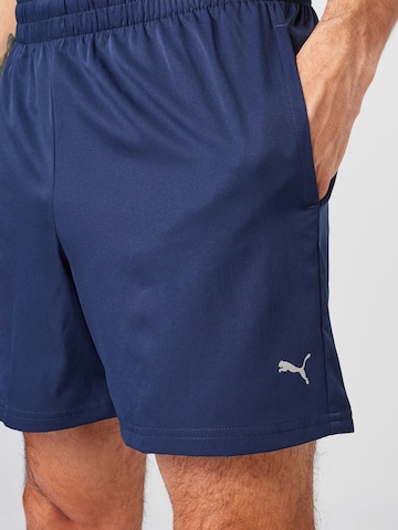 Regular Pantalon de sport PUMA en bleu