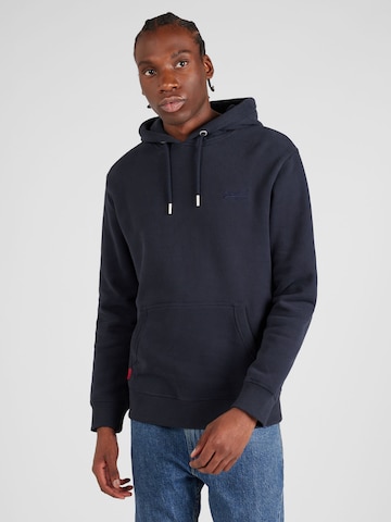 Superdry Sweatshirt 'Essential' in Blauw: voorkant