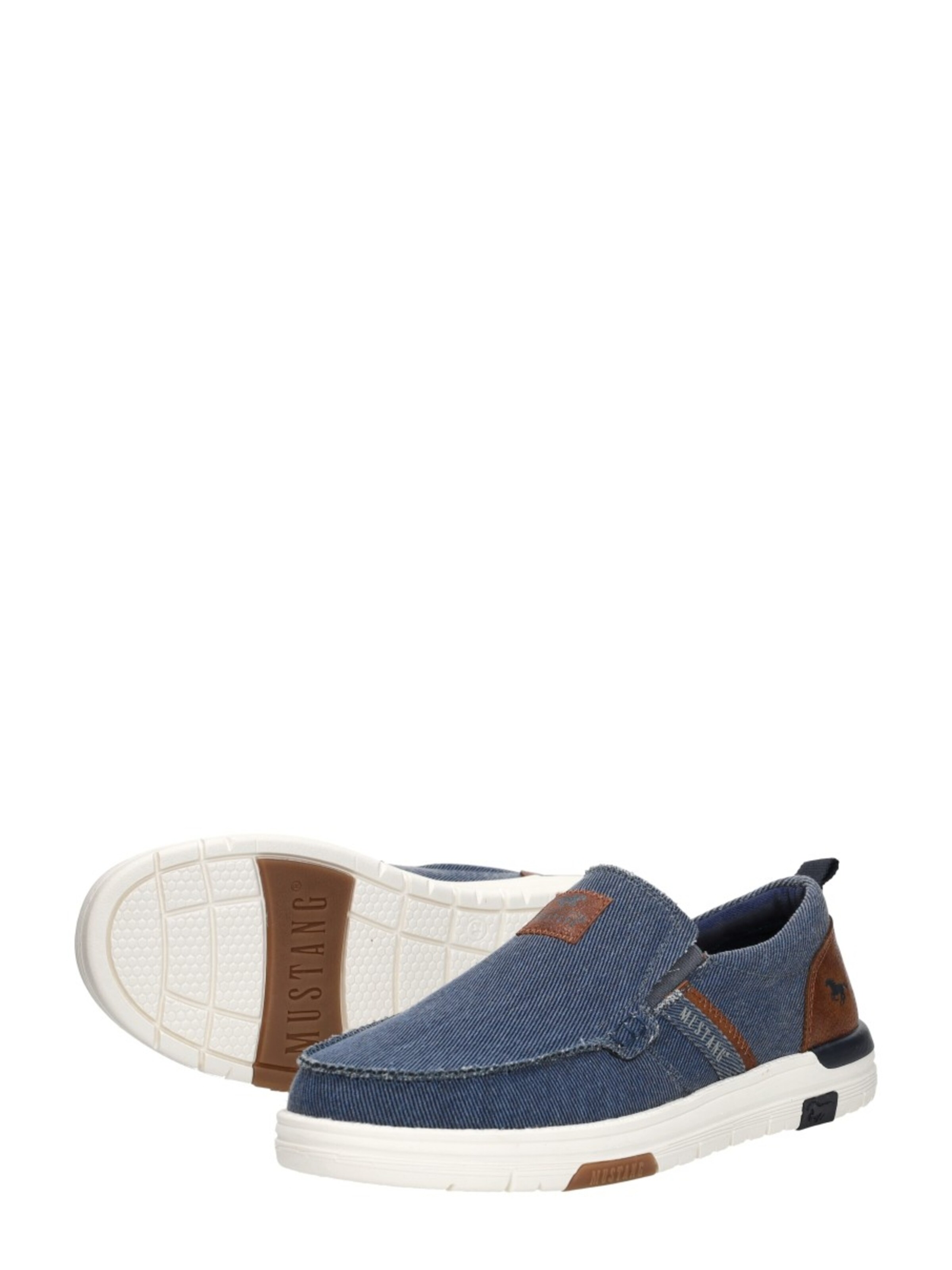 MUSTANG Instappers 'Sneakers Laag' in Blauw