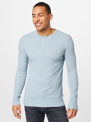 BOSS Sweater 'Tempest' in Blue: front
