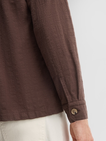 STRELLSON Comfort fit Overhemd in Bruin
