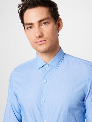 s.Oliver Slim fit Button Up Shirt in Blue