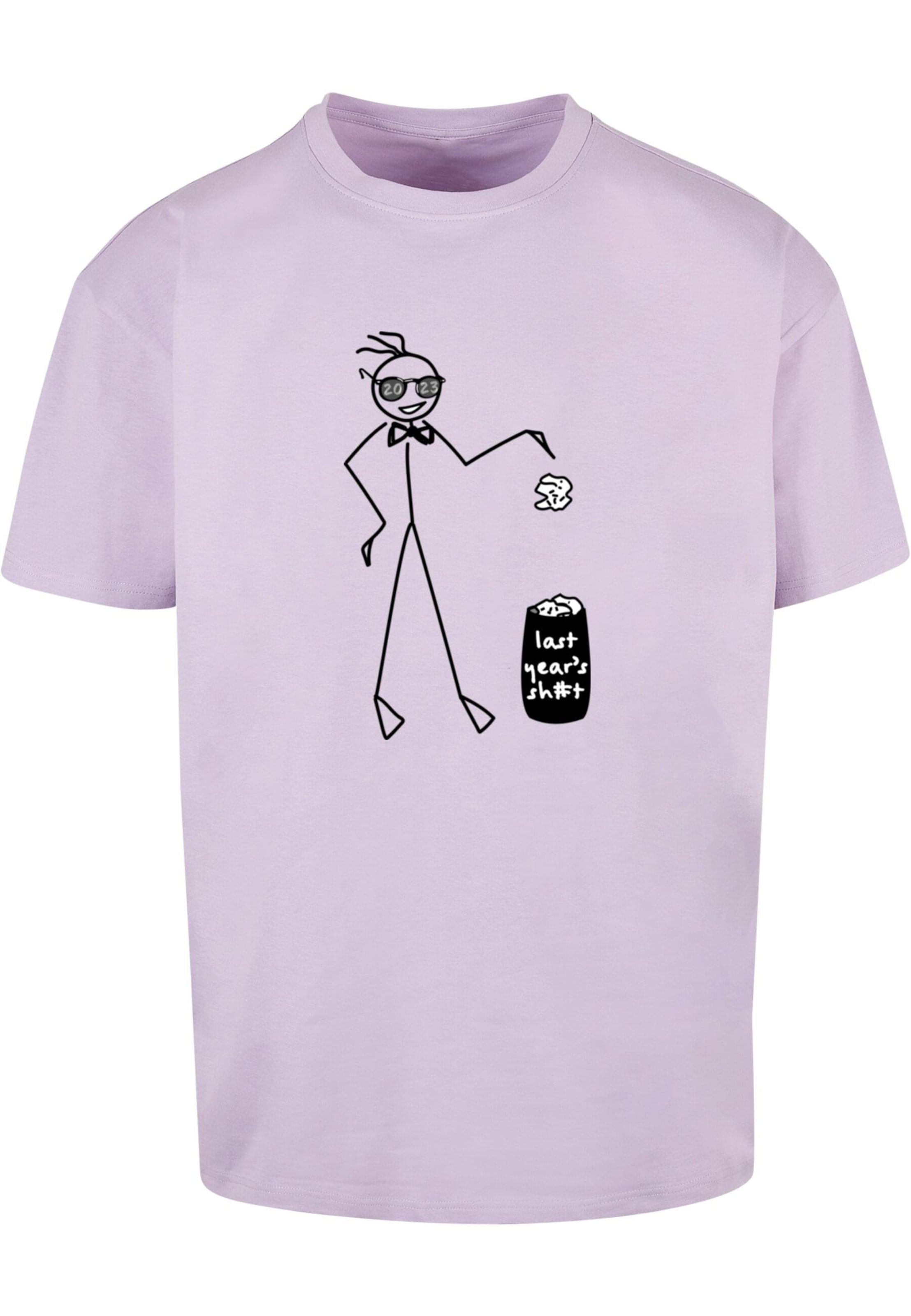 purpurinė Merchcode Marškinėliai 'Last Year': priekis