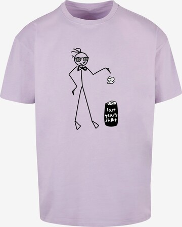 T-Shirt 'Last Year' Merchcode en violet : devant