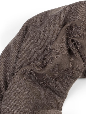styleBREAKER Schlauchschal 'Loop Schal Destroyed Look'‌ in Braun
