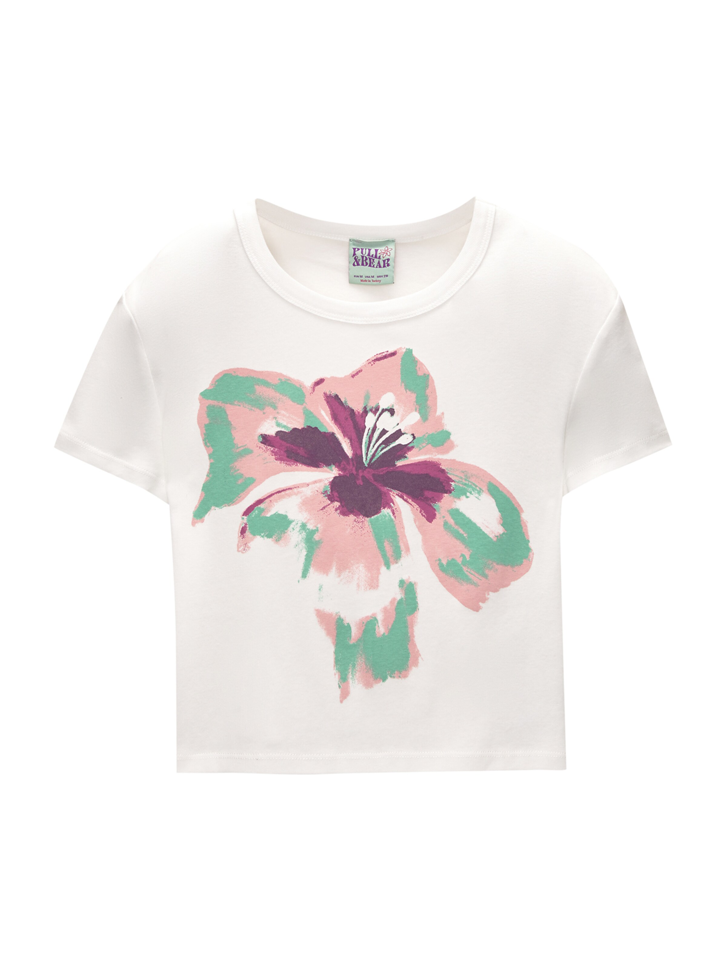 Pull&Bear Koszulka w kolorze biały: przód