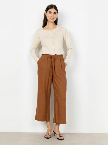 Soyaconcept Wide Leg Housut 'Ina' värissä ruskea