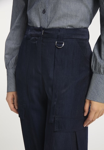 Effilé Pantalon cargo usha BLUE LABEL en bleu