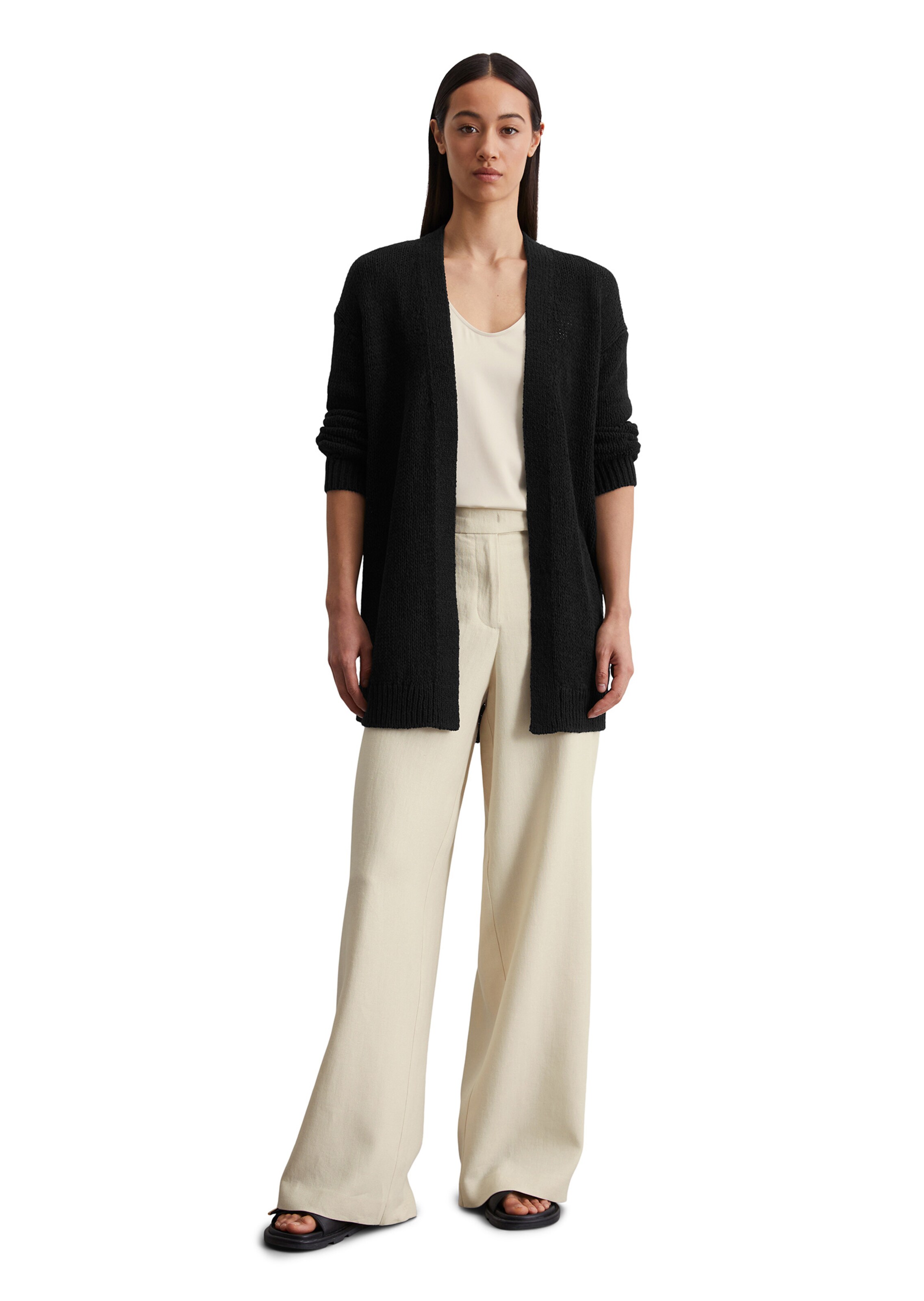 Marc O'Polo Strickjacke in Schwarz