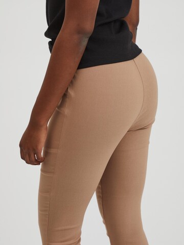 VILA Skinny Leggingsit 'Laura Lou' värissä beige