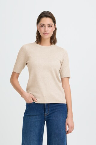 ICHI Sweater 'IHLULS' in Beige: front