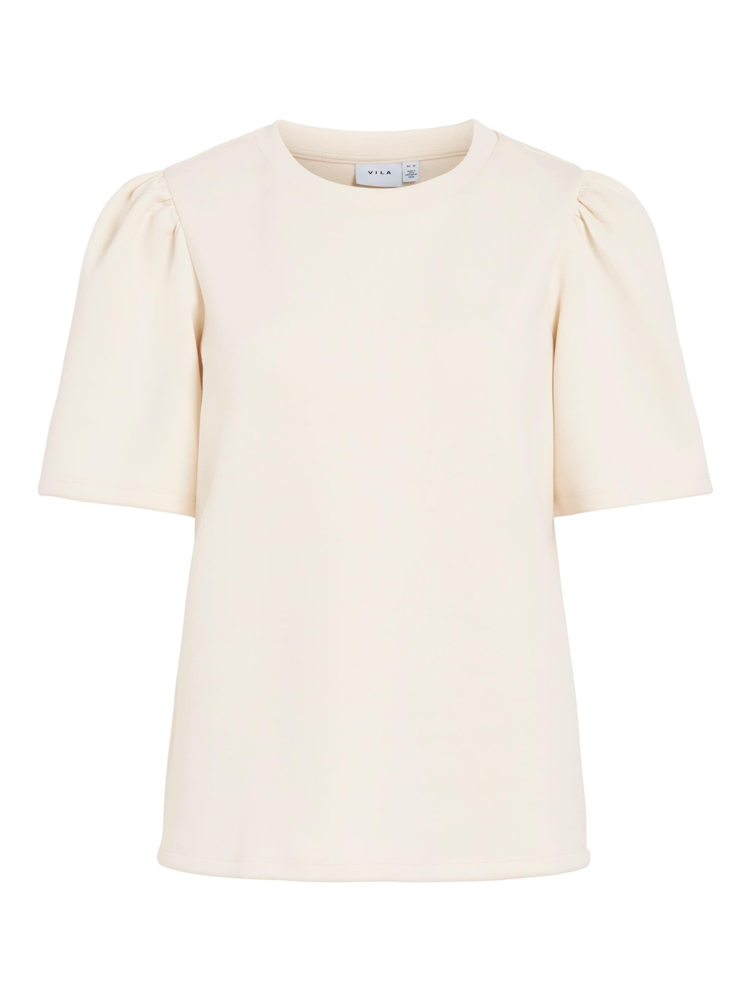 VILA Sweatshirt 'VISandy' in Wit: voorkant