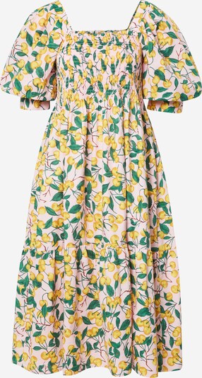 A-VIEW Kleid in gelb / grün / rosé, Produktansicht