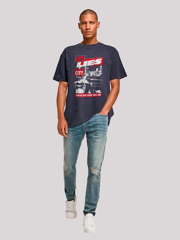 F4NT4STIC Shirt 'Guns N' Roses Lies City Rock Music' in Blue