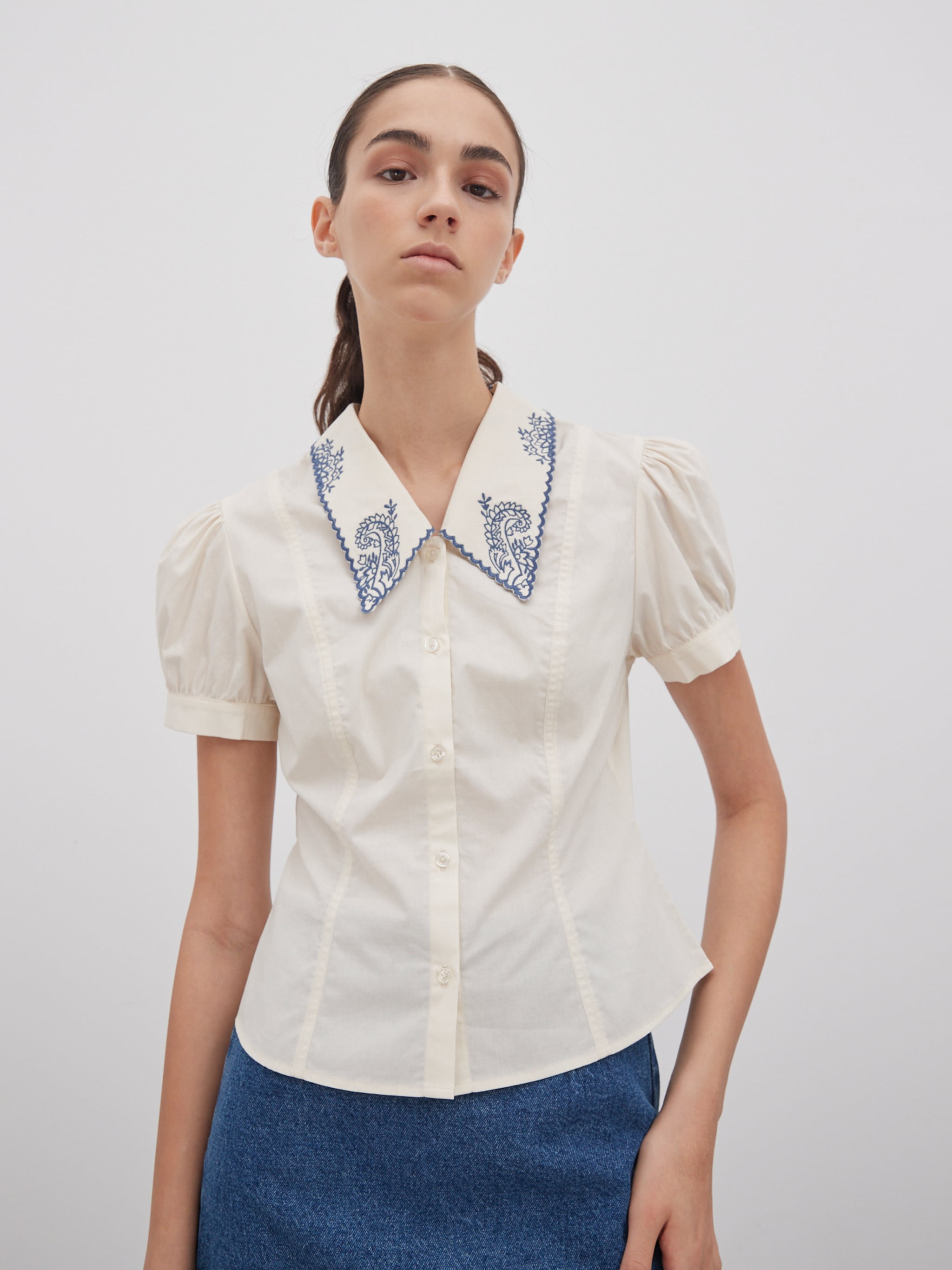 EDITED Blusa 'ALEA' beige