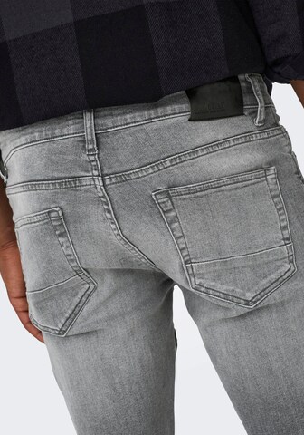 Coupe slim Jean 'Loom' Only & Sons en gris