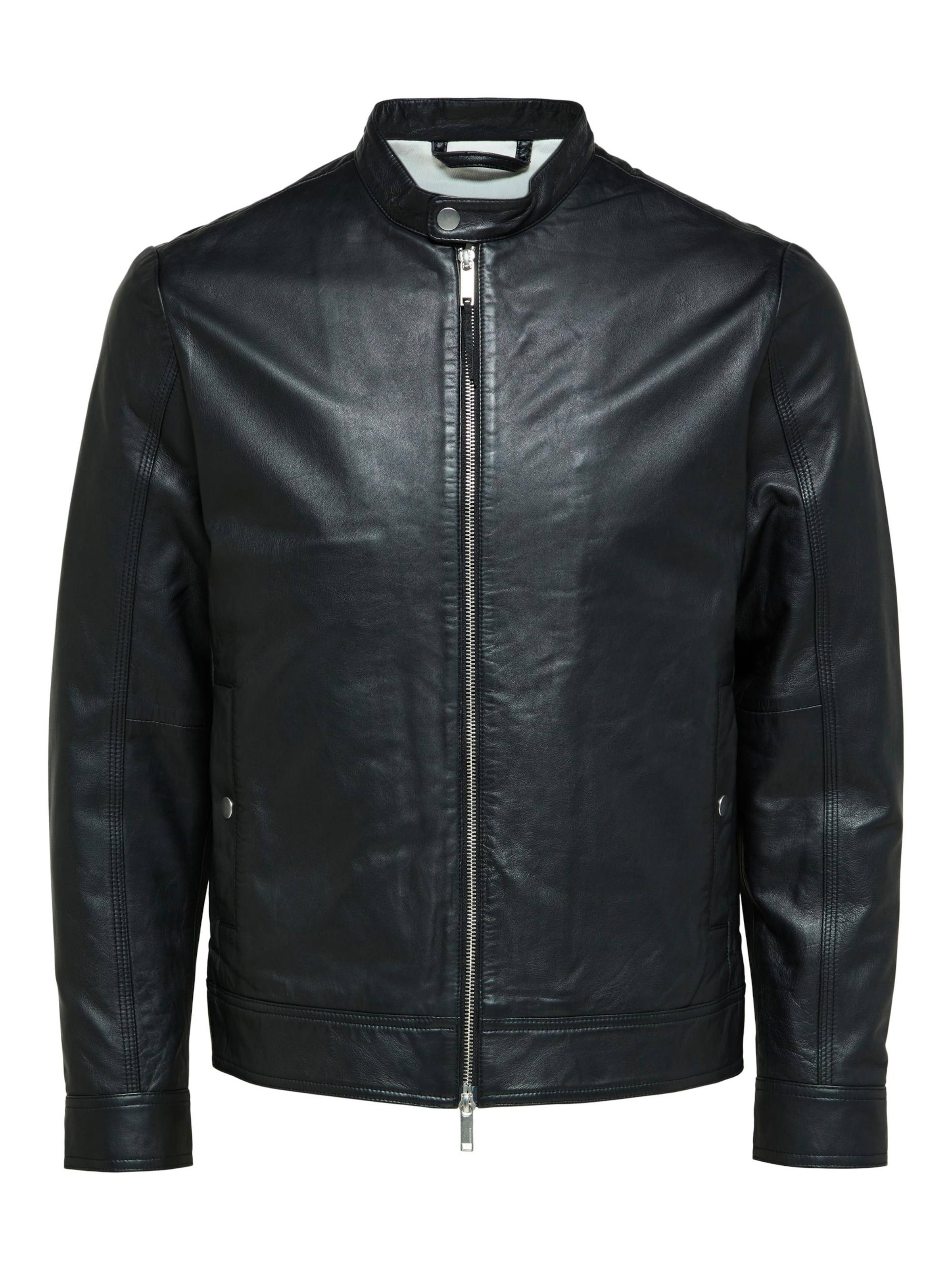 Selected homme clearance suede racer jacket