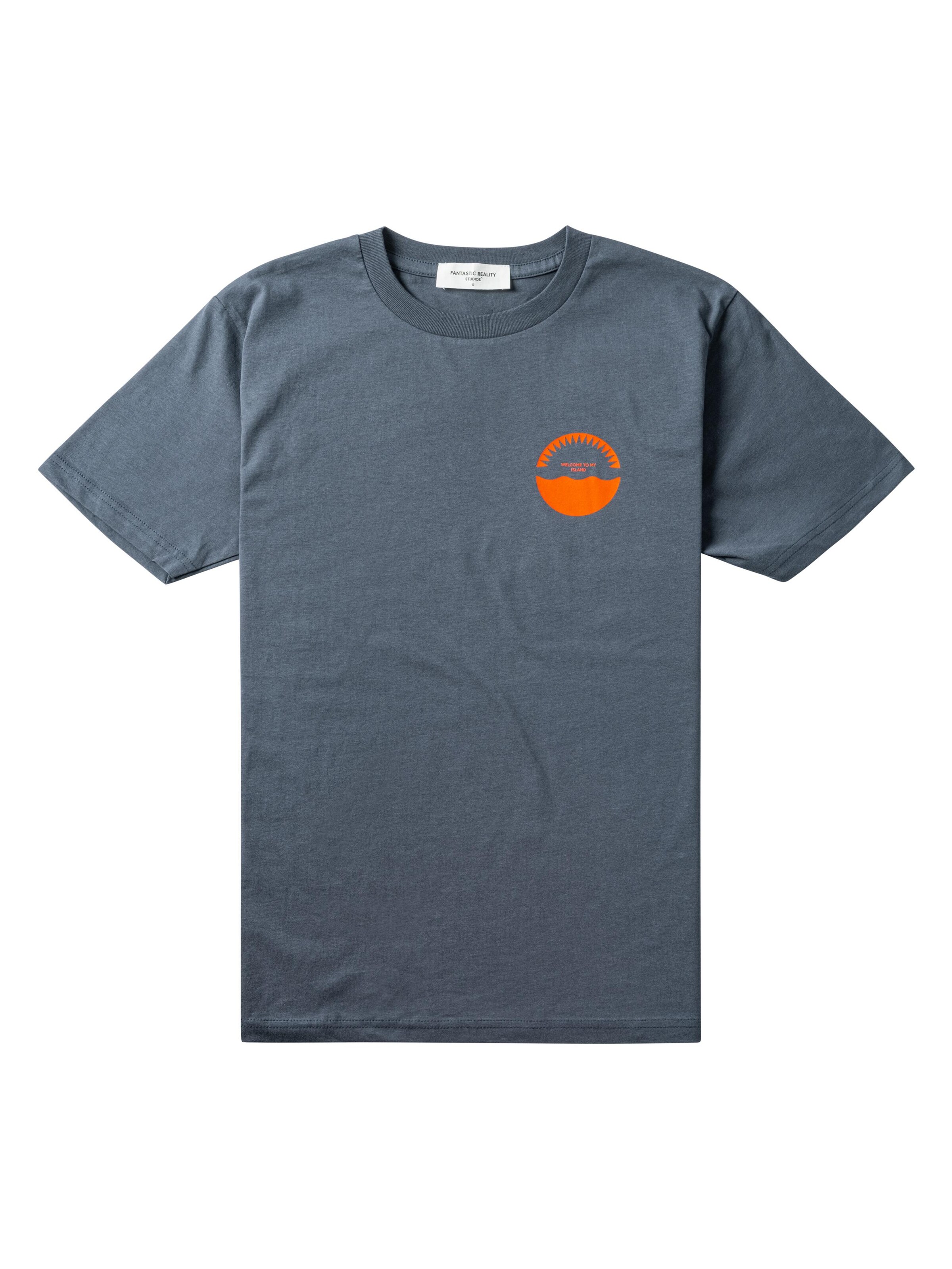 FANTASTIC REALITY STUDIOS Shirt 'WELCOME - Bio-Baumwolle'‌‌‌‌‌‌ in Blau: Vorderseite