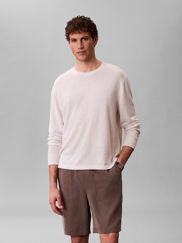 Calvin Klein Loosefit Hose in Braun: Vorderseite