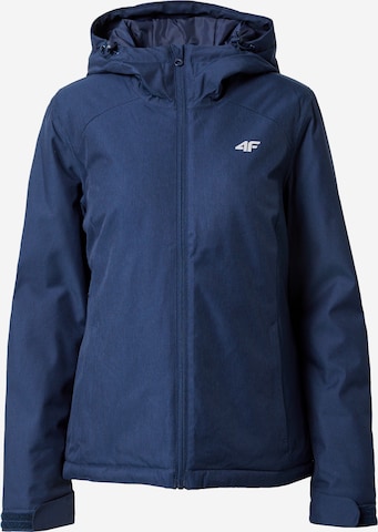 4F Outdoorjas in Blauw: voorkant