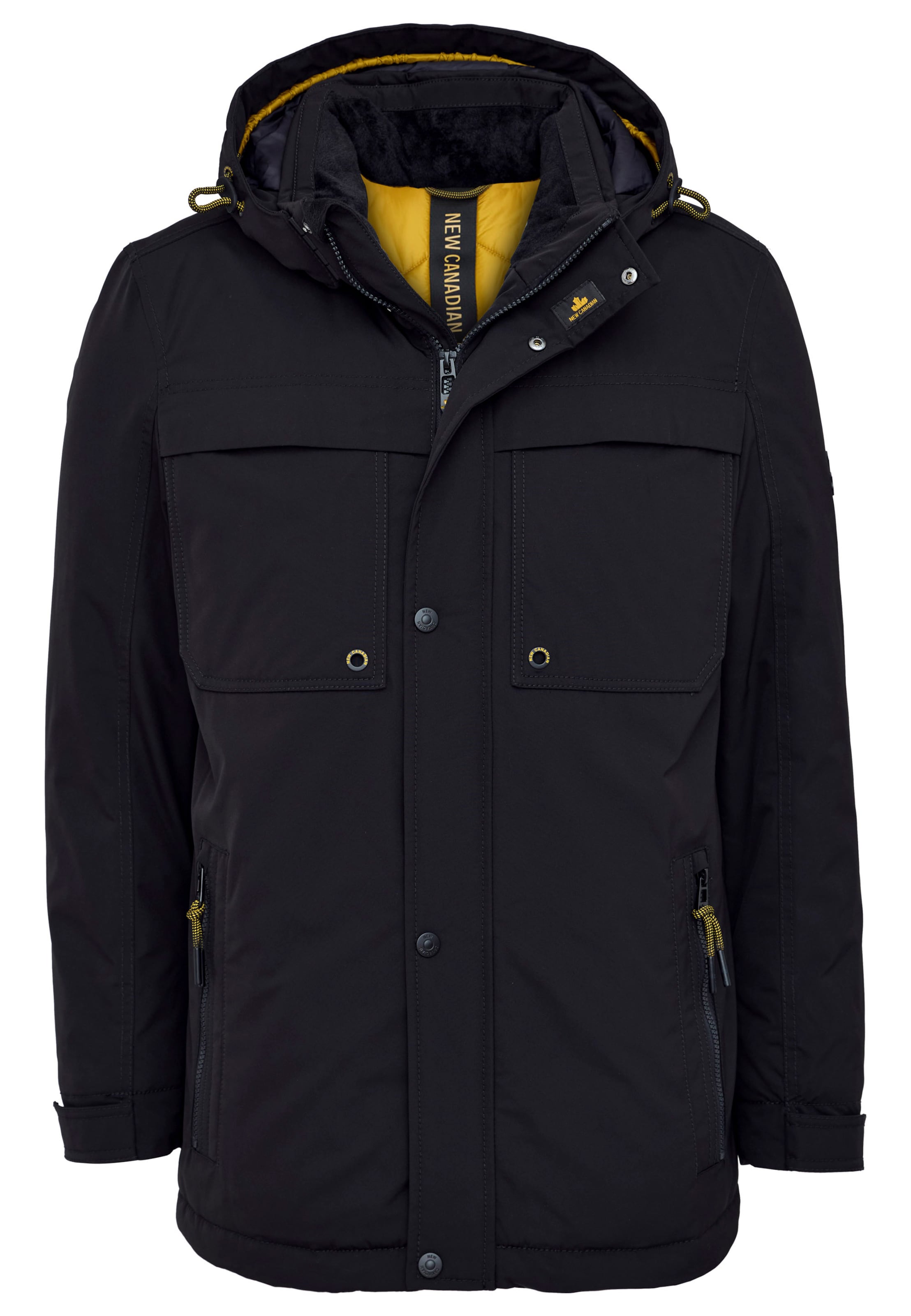 NEW CANADIAN Performance Jacket in Black: front