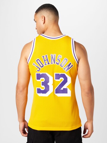 Mitchell & Ness Тениска 'Los Angeles' в жълто